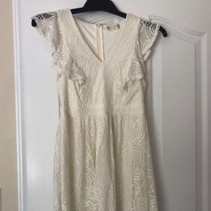 Altar’d State Cream Dress - knee length